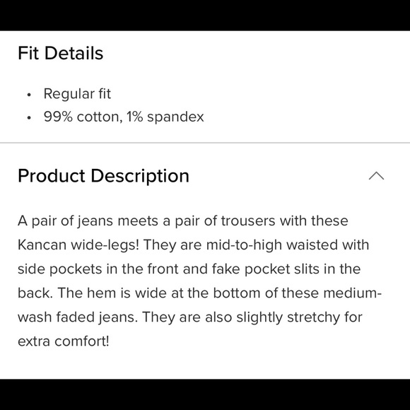 NIB NWT KanCan Classy Wide Leg Jeans - Picture 16 of 16